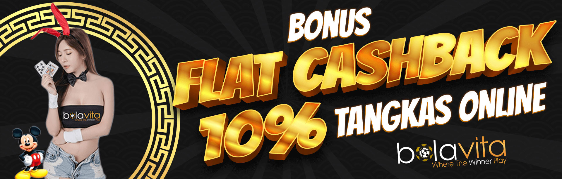 Bonus Cashback 10% Tangkas Online Flat